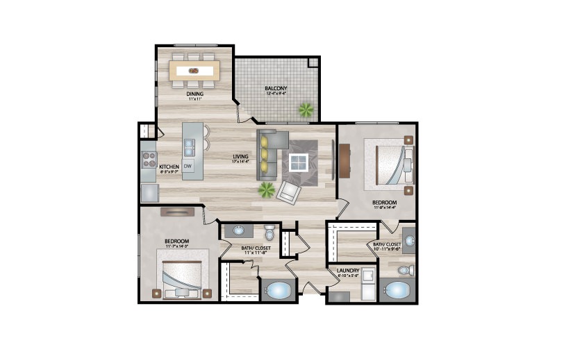 View All Floor Plans | Kingsland West Apartments