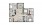 C1 - 3 bedroom floorplan layout with 2 baths and 1238 square feet.